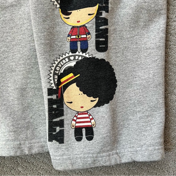 RARE Vintage Y2K Harajuku Lovers Lamb Gwen Stefani Wideleg Sweatpants - Picture 4 of 9